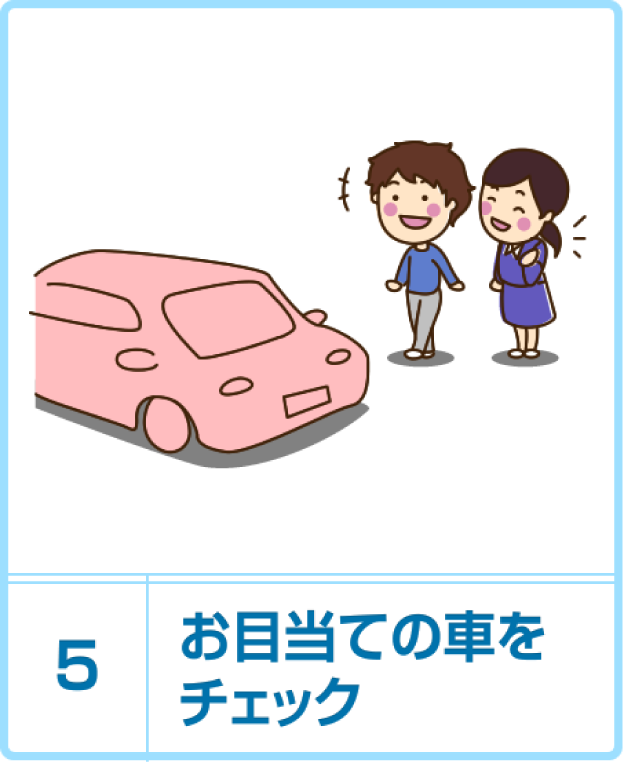 お目当ての車をチェック